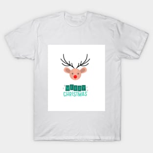 Merry Christmas Deer white T-Shirt